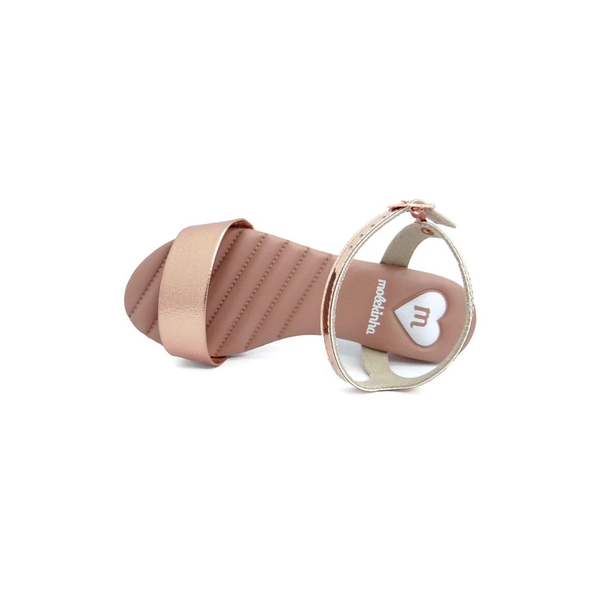 Molekinha Sandália Kids Menina 2318.200 Ouro Rosado Molekinha Sandália Kids Menina 2318.200 Ouro Rosado