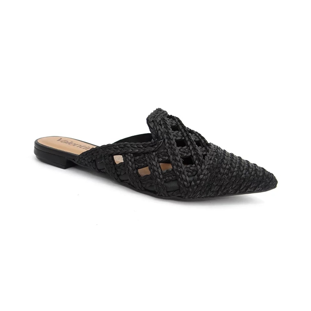 Mule Valentina Feminino 373108 Preto