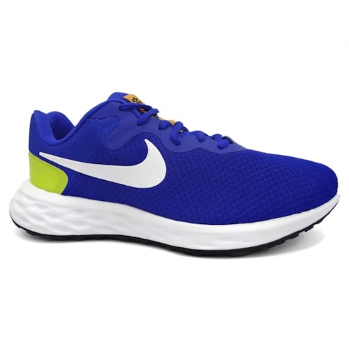 Nike Tênis Masculino Esporte Revolution 6 Azul/Branco