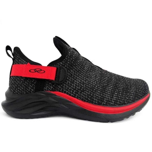 Detalhe - Olympikus Tênis Kids Menino Maneiro Kids / 942 Preto/Roma