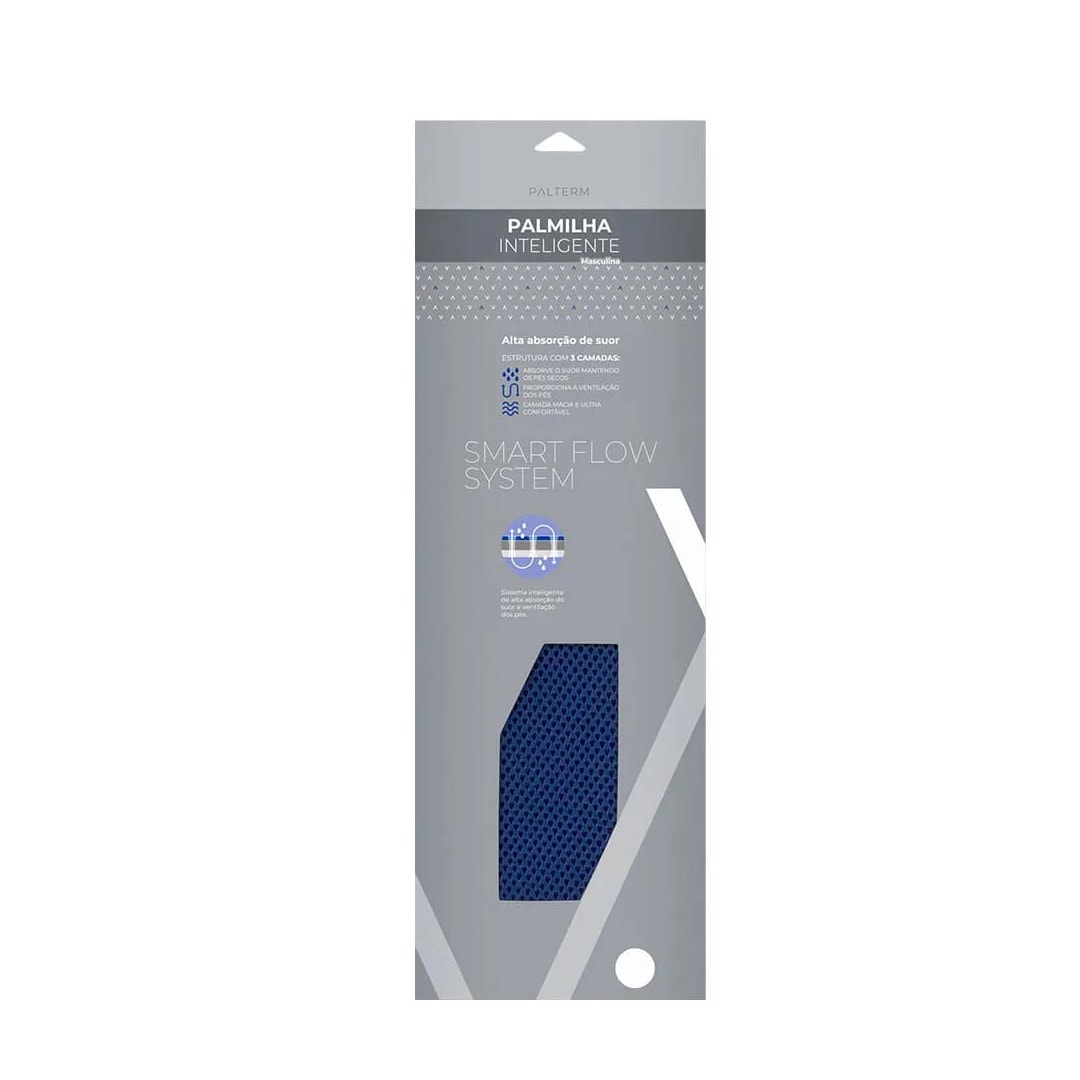 Palmilha Palterm Inteligente Masculina 360 Azul Palmilha Palterm Inteligente Masculina 360 Azul