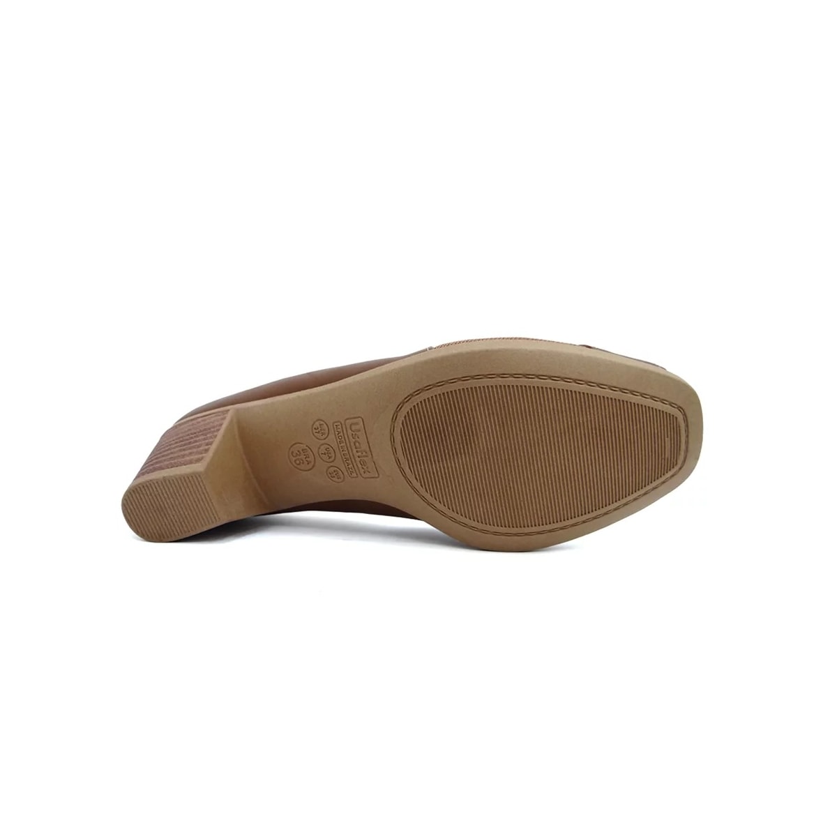 Peep Usaflex Toe de Couro Conforto Ac3216 Canela Peep Usaflex Toe de Couro Conforto Ac3216 Canela
