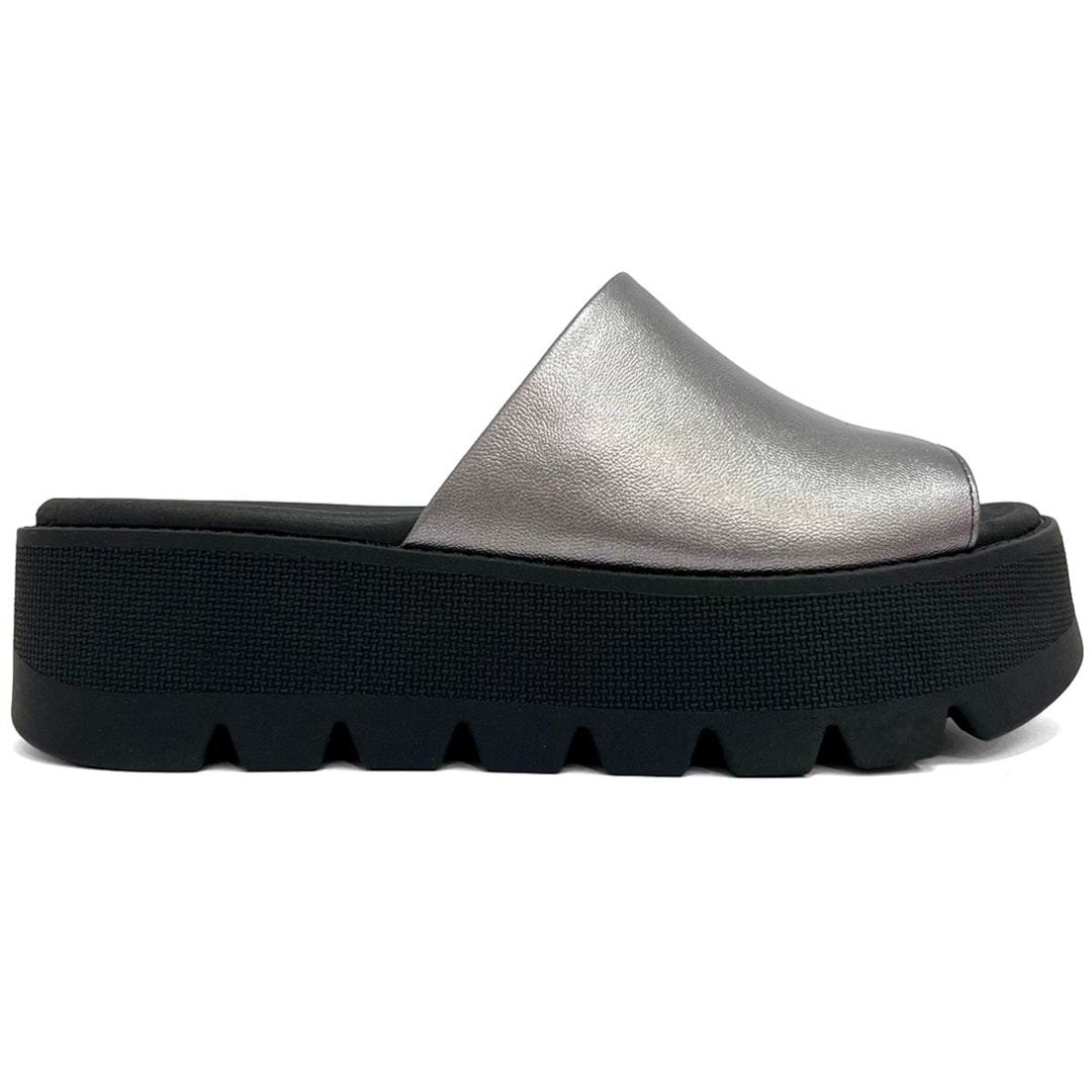 Piccadilly Tamanco Conforto Flatform 586003 Pewter