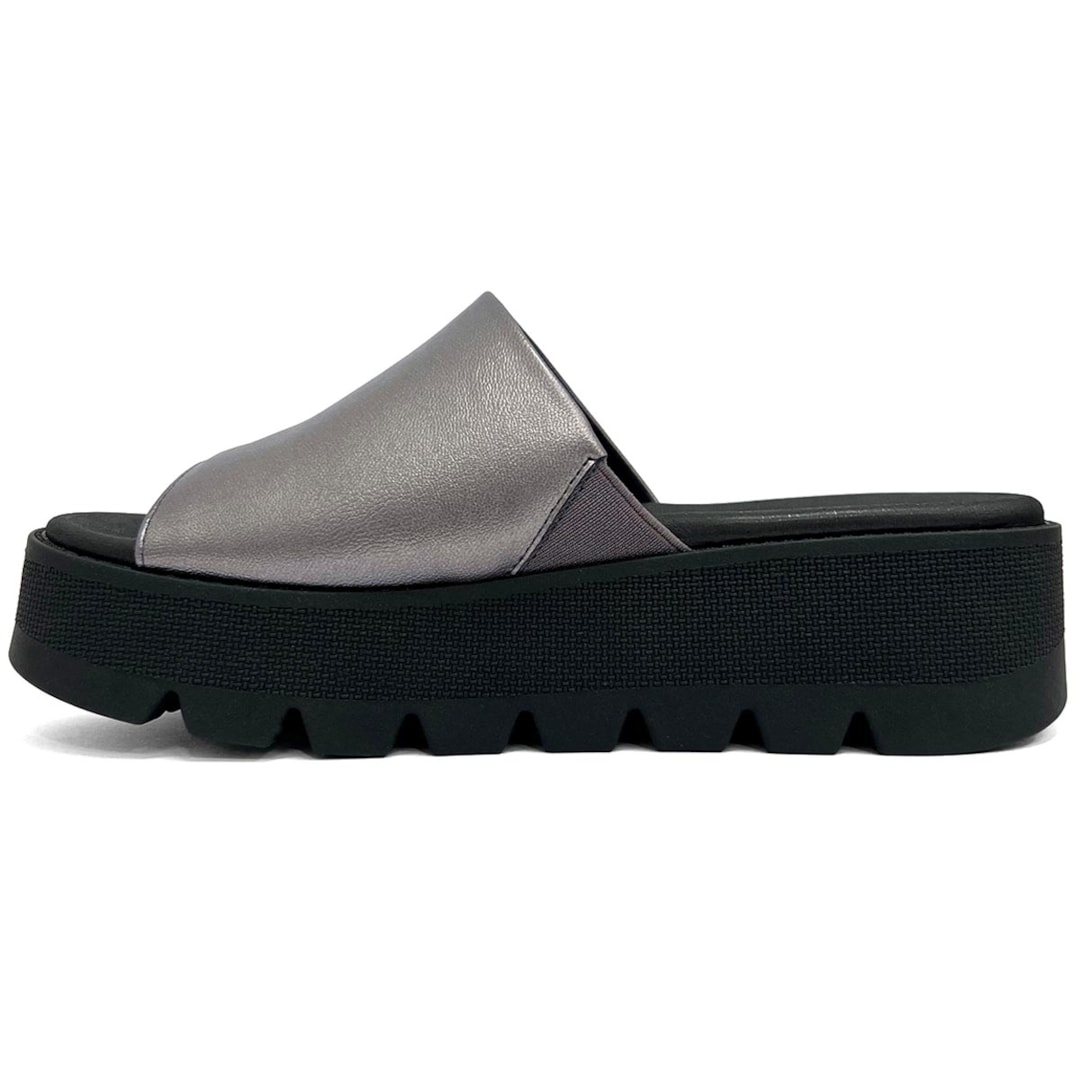 Piccadilly Tamanco Conforto Flatform 586003 Pewter Piccadilly Tamanco Conforto Flatform 586003 Pewter