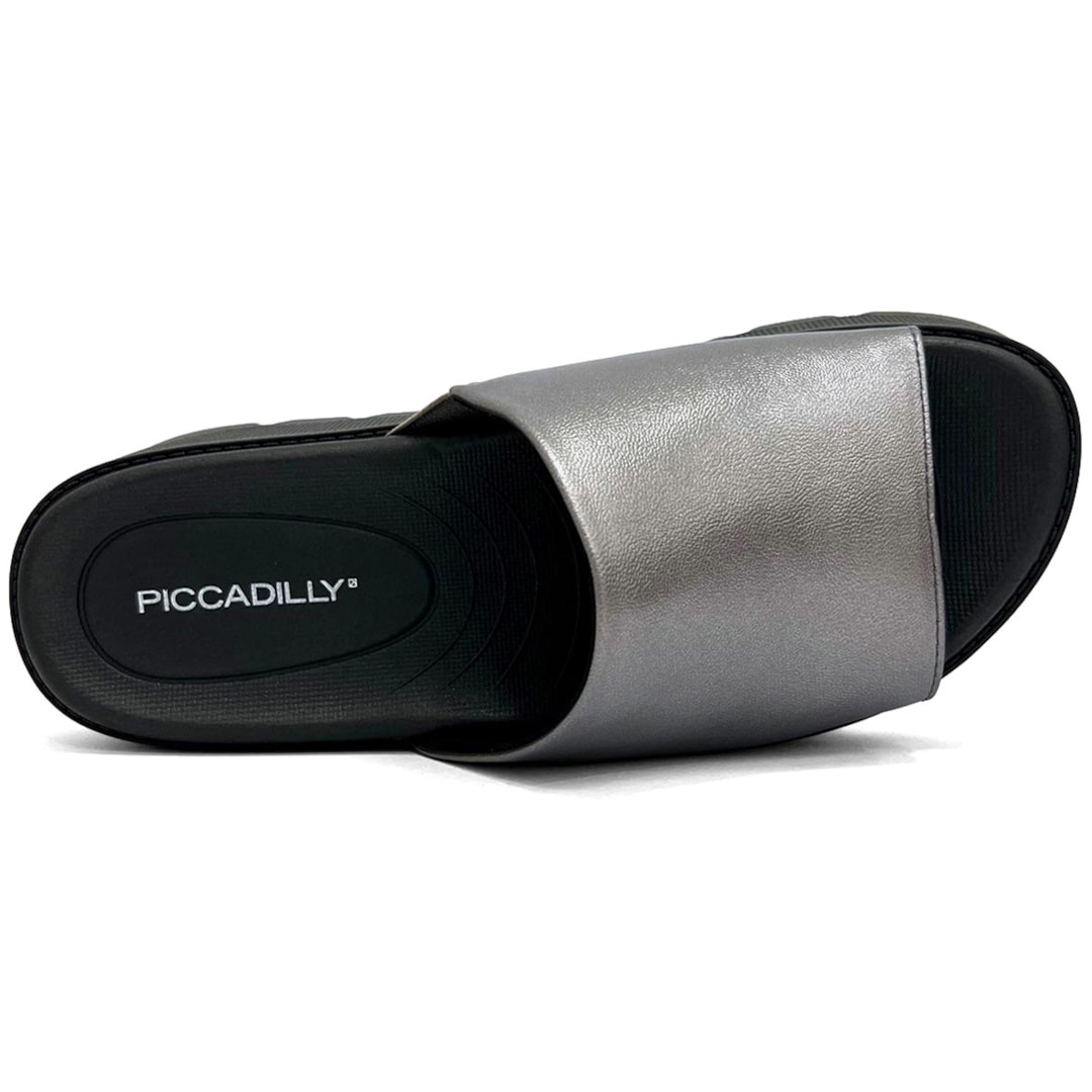 Piccadilly Tamanco Conforto Flatform 586003 Pewter Piccadilly Tamanco Conforto Flatform 586003 Pewter