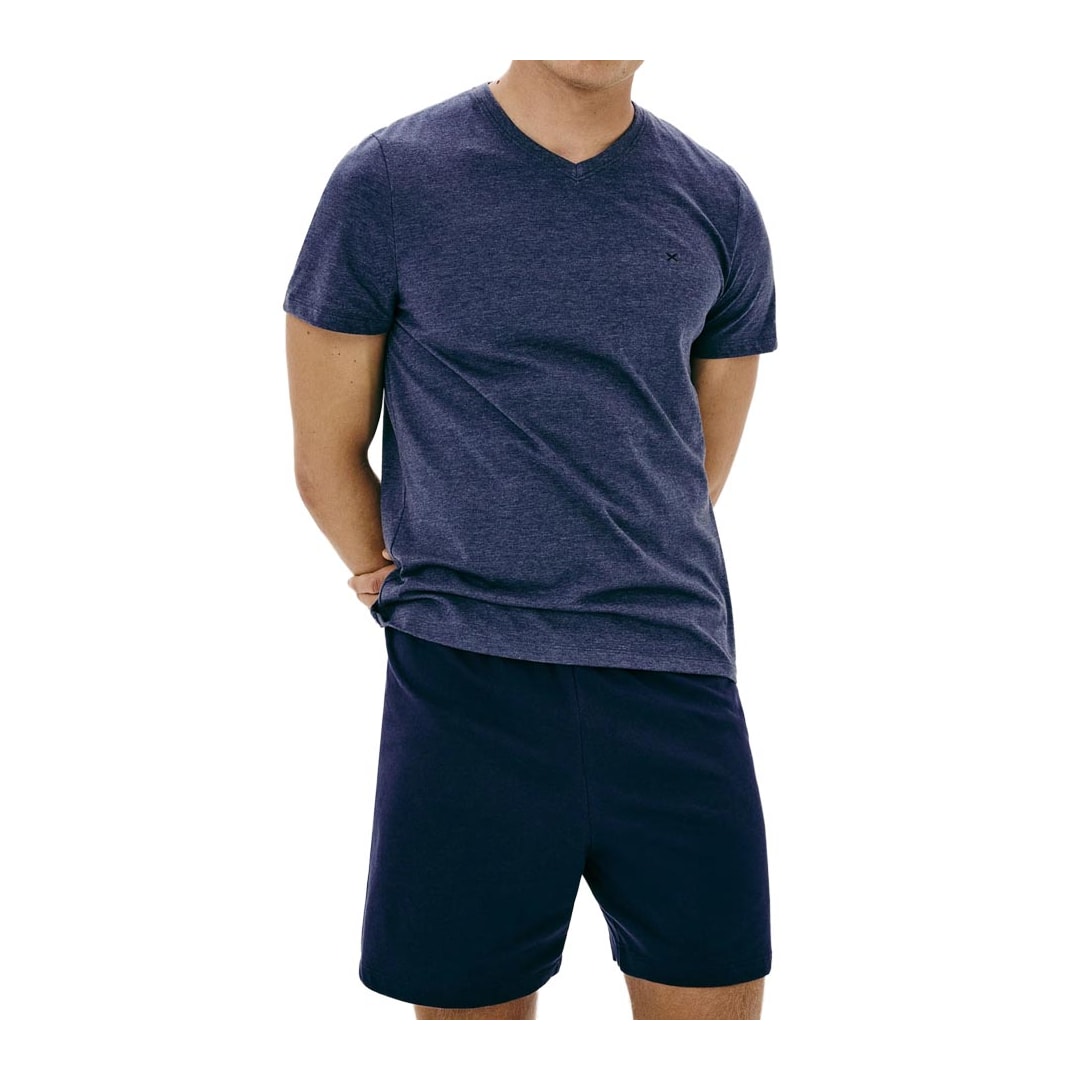 Pijama Hering De Verão Masculino 7613 Marinho