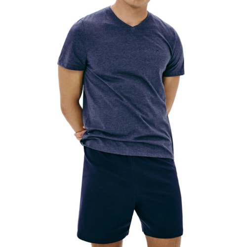 Pijama Hering De Verão Masculino 7613 Marinho