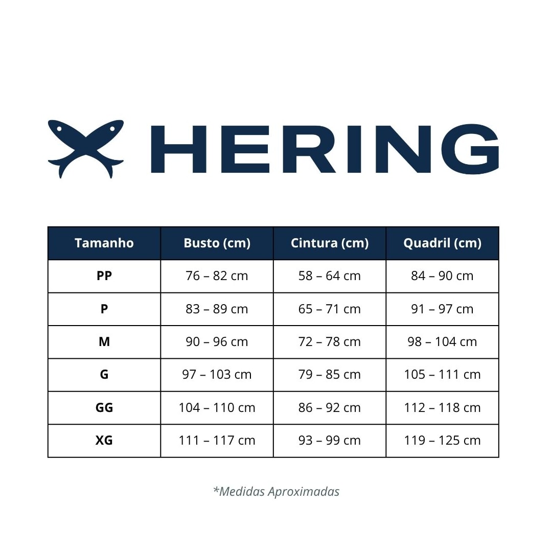 Pijama Hering Feminino Verão Americano 7Cdz Creme/Cereja