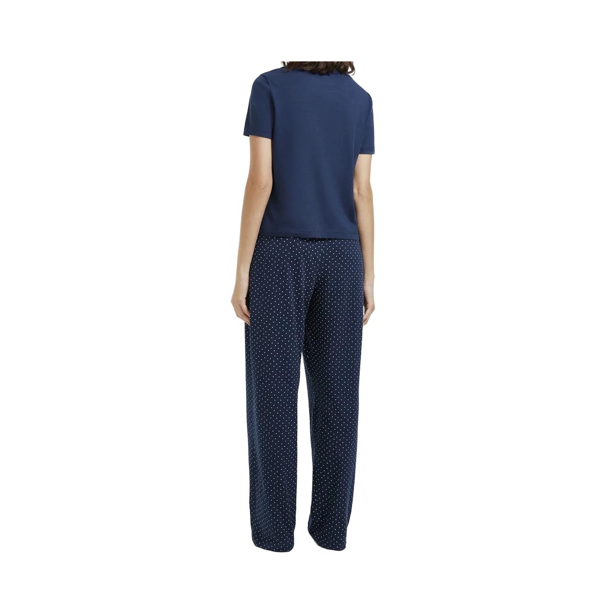 Pijama Hering Feminino Verão Com Calça 7C8d Azul Marinho