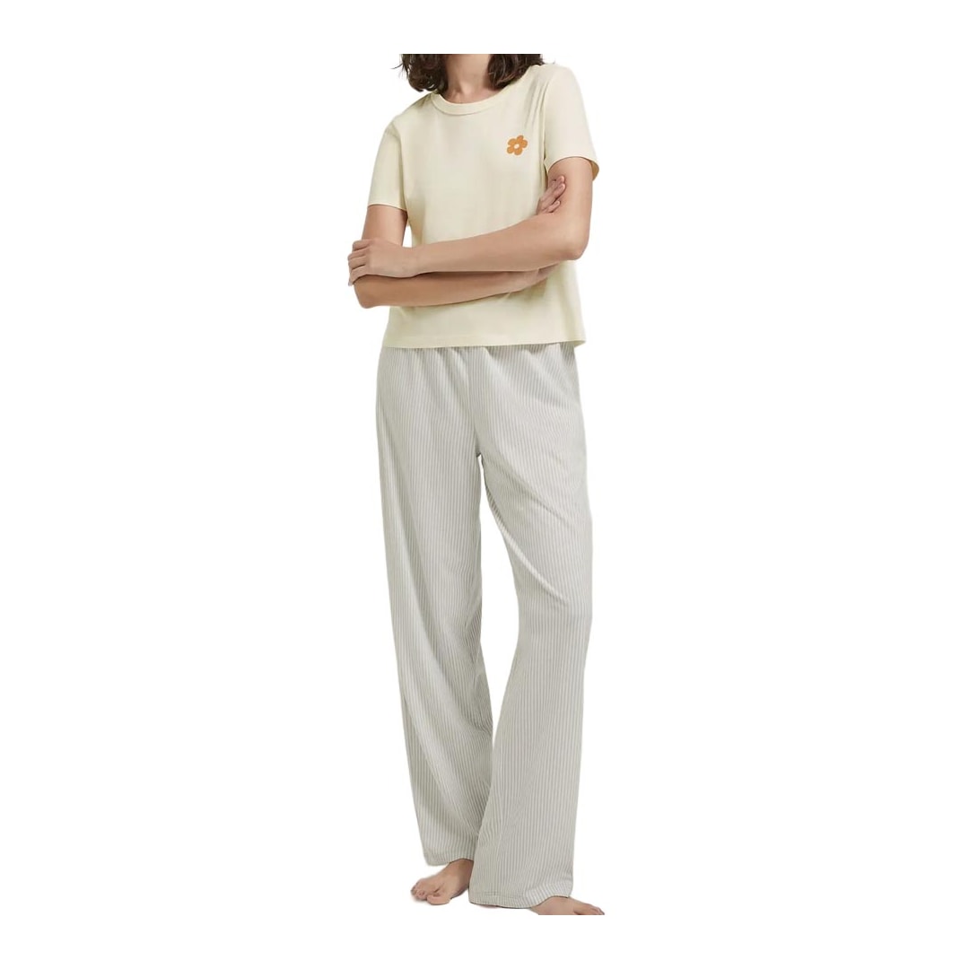Pijama Hering Feminino Verão Com Calça 7C8d Manteiga Pijama Hering Feminino Verão Com Calça 7C8d Manteiga