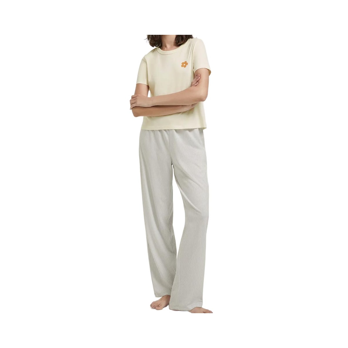 Pijama Hering Feminino Verão Com Calça 7C8d Manteiga Pijama Hering Feminino Verão Com Calça 7C8d Manteiga
