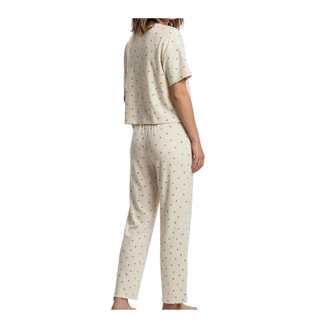 Pijama Hering Feminino Verão Com Calça 7D0W Amarelo Claro Pijama Hering Feminino Verão Com Calça 7D0W Amarelo Claro