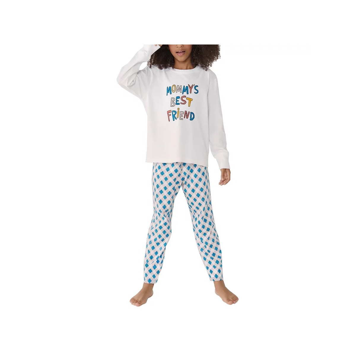 Pijama Hering Infantil Manga Longa Feminino 7cr5 Creme/Menta Pijama Hering Infantil Manga Longa Feminino 7cr5 Creme/Menta