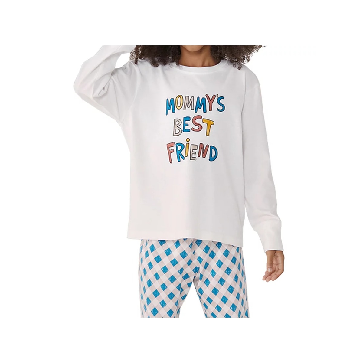 Pijama Hering Infantil Manga Longa Feminino 7cr5 Creme/Menta