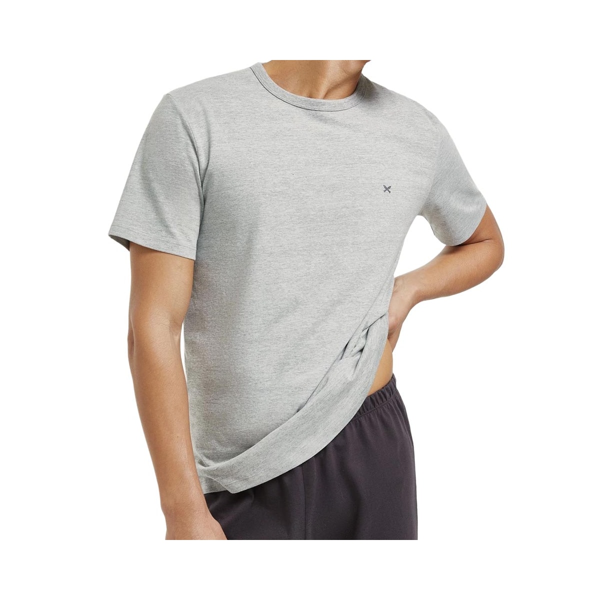 Pijama Hering Longo Manga Curta Masculino 7Cud Mescla