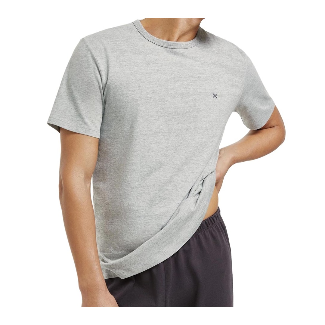 Pijama Hering Longo Manga Curta Masculino 7Cud Mescla