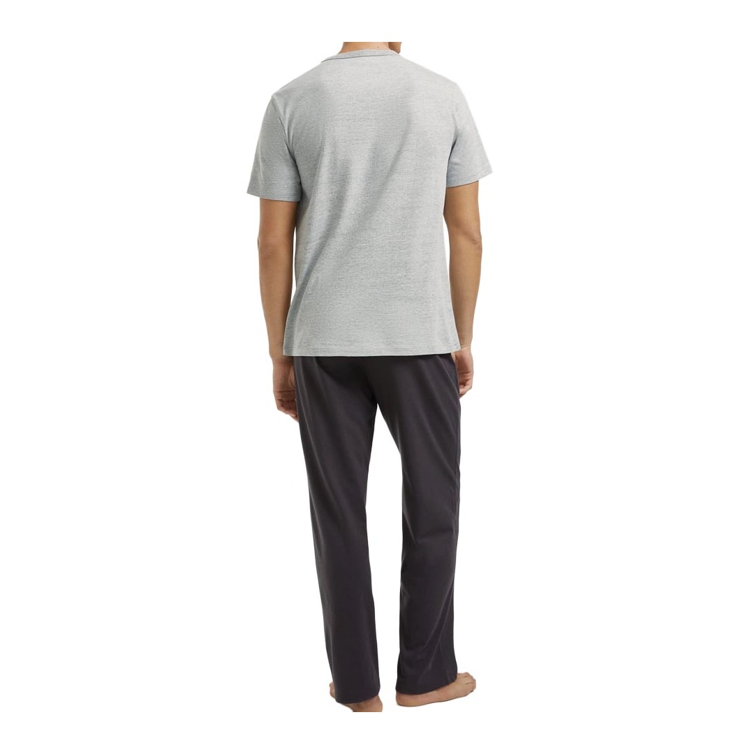 Pijama Hering Longo Manga Curta Masculino 7Cud Mescla