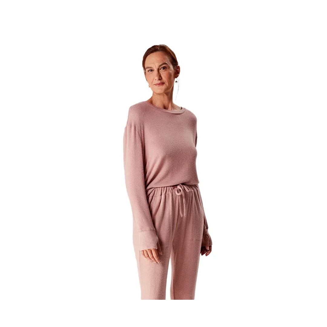 Pijama Hering Manga Longa Kgg3 Rosa Antigo