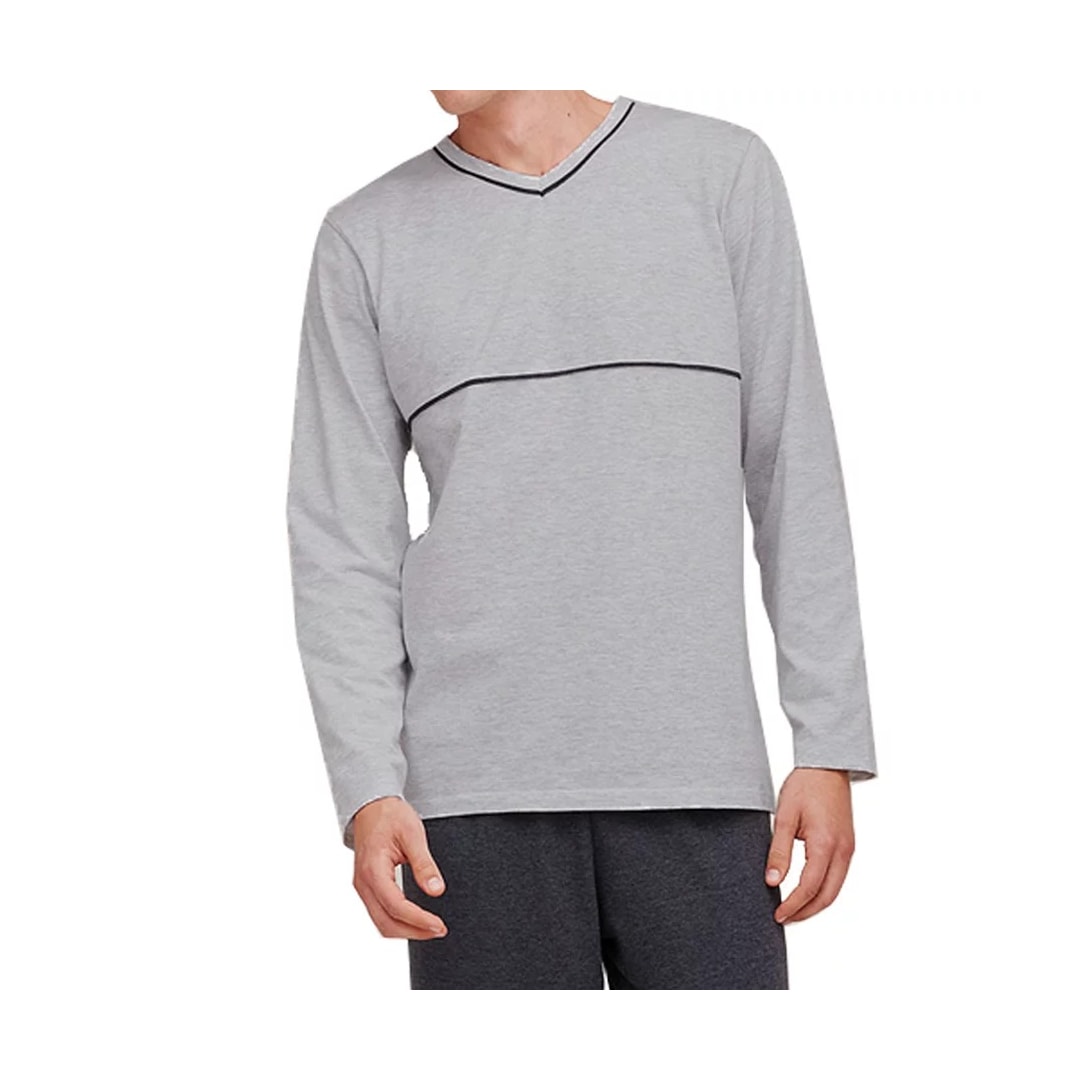 Pijama Hering Masculino Manga Longa 7604 Mescla/Chumbo Pijama Hering Masculino Manga Longa 7604 Mescla/Chumbo