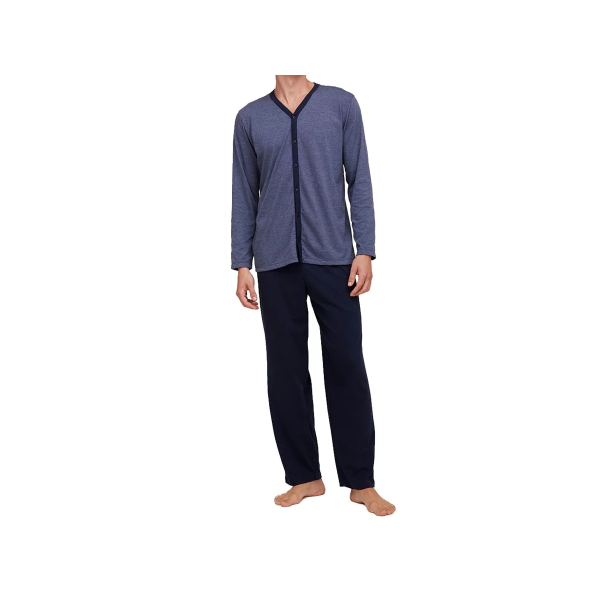 Pijama Hering Masculino Manga Longa 7bwq Azul Mescla Pijama Hering Masculino Manga Longa 7bwq Azul Mescla
