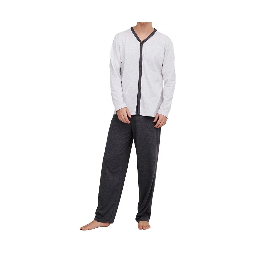 Pijama Hering Masculino Manga Longa 7bwq Cinza Mescla Pijama Hering Masculino Manga Longa 7bwq Cinza Mescla