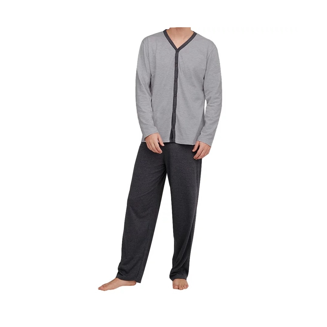 Pijama Hering Masculino Manga Longa 7bwq Mescla Claro Pijama Hering Masculino Manga Longa 7bwq Mescla Claro