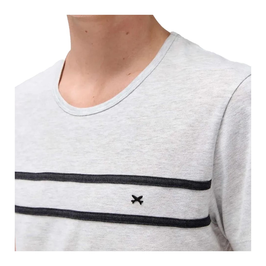 Pijama Hering Masculino Meia Manga 7Bdq  Mescla Claro/Grafite