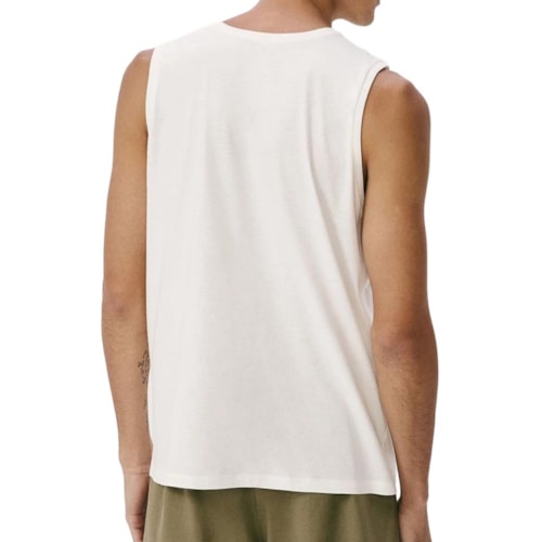 Detalhe - Pijama Hering Masculino Verão Sem Manga 7Ata Branco Off