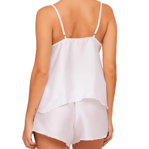 Detalhe - Pijama Liebe Verão Sem Manga 136217 Branco