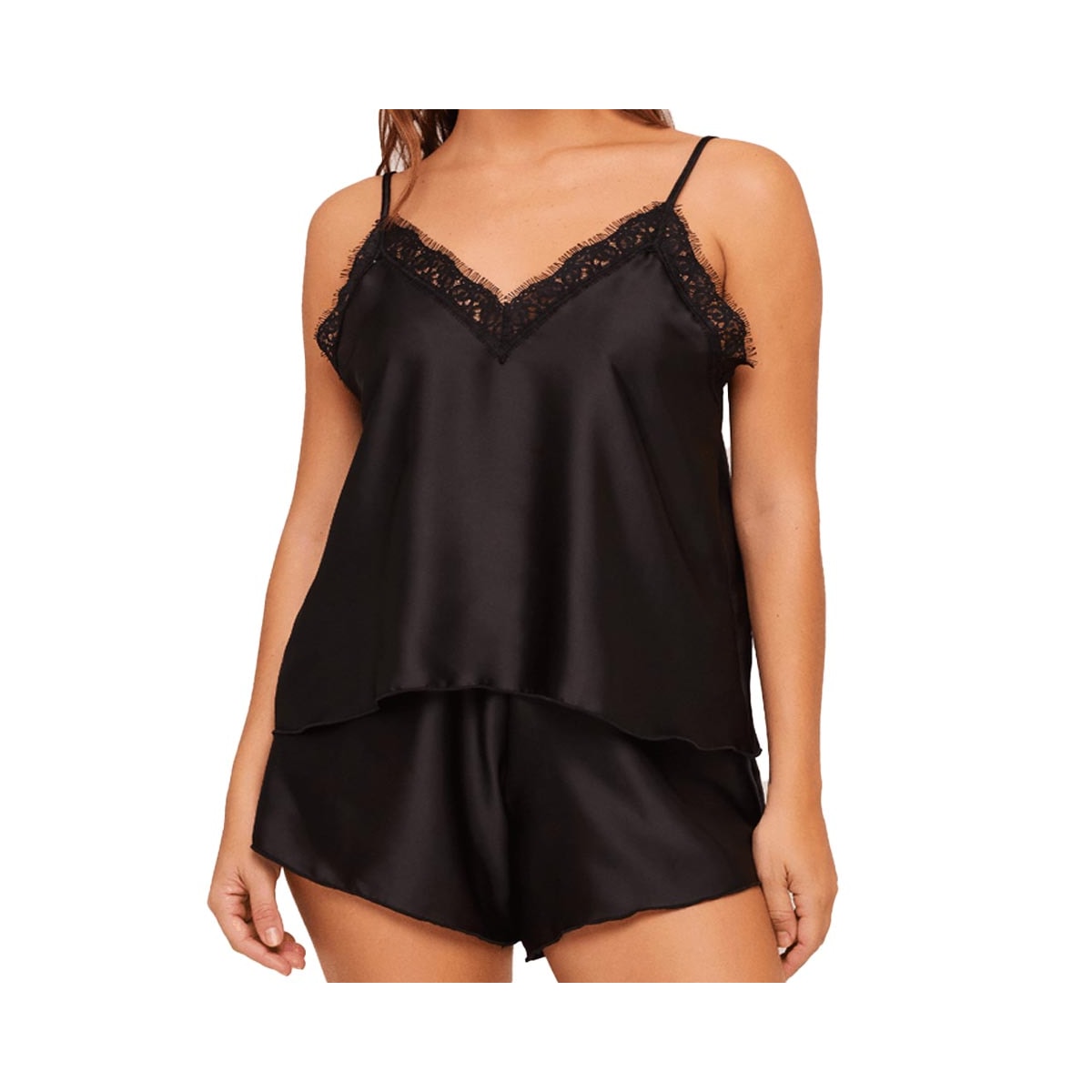 Pijama Liebe Verão Sem Manga 136217 Preto