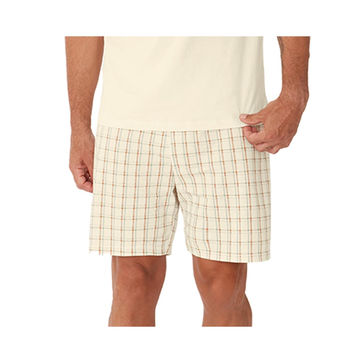 Pijama Malwee De Verão Masculino 130725 Bege Claro Pijama Malwee De Verão Masculino 130725 Bege Claro