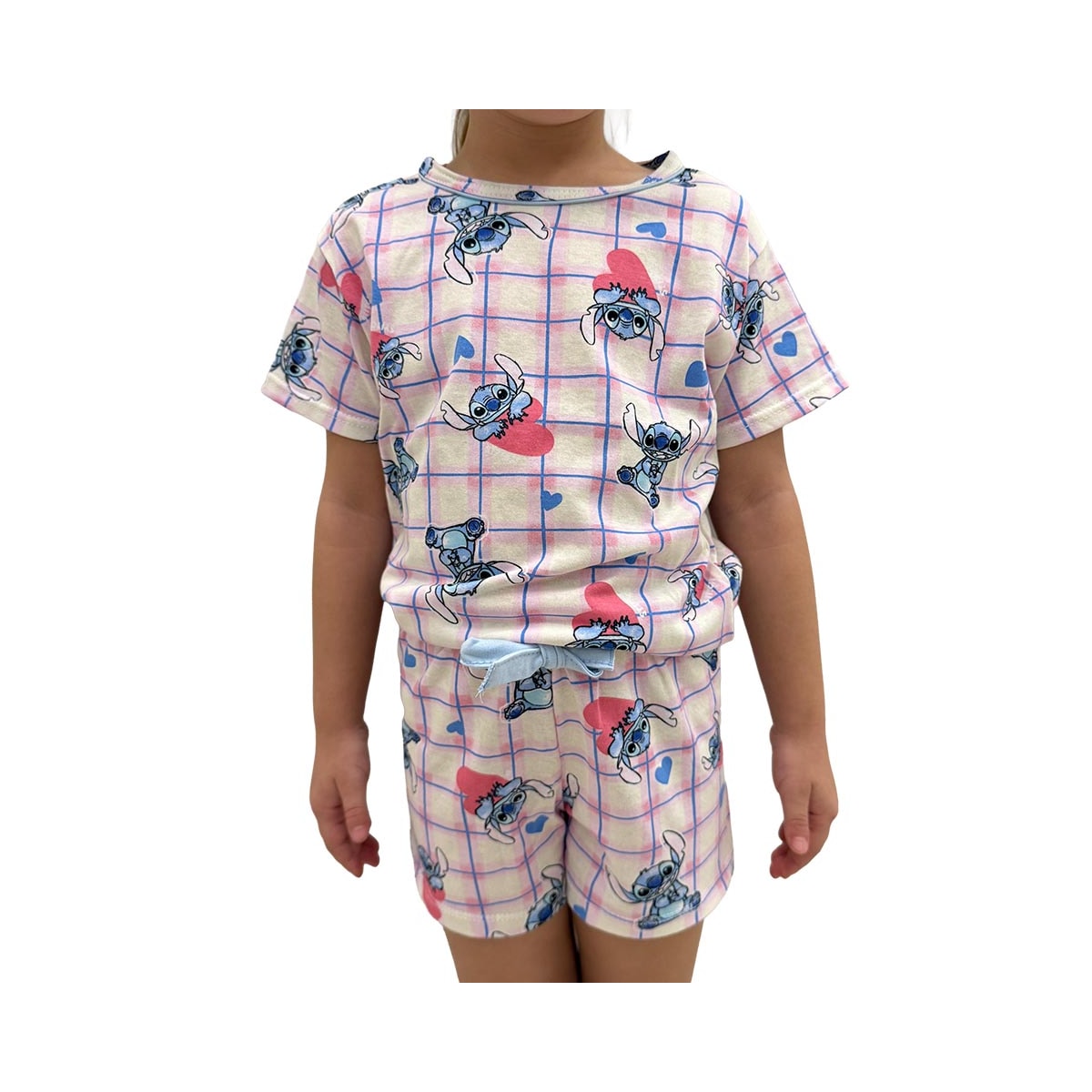 Pijama Malwee Disney Menina Verão 130034 Azul Stitch Pijama Malwee Disney Menina Verão 130034 Azul Stitch