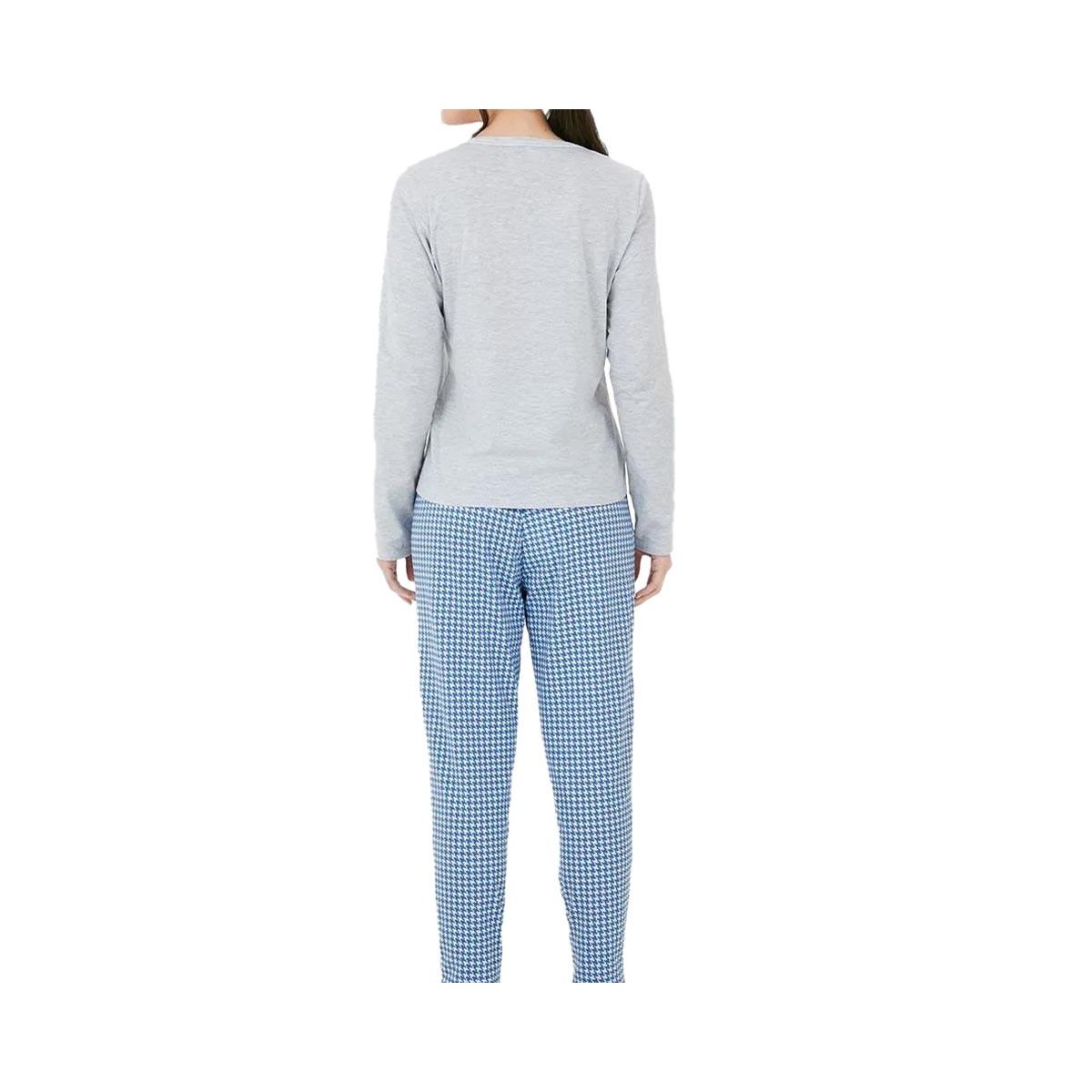 Pijama Malwee Fechado Inverno 126841 Mescla Cinza
