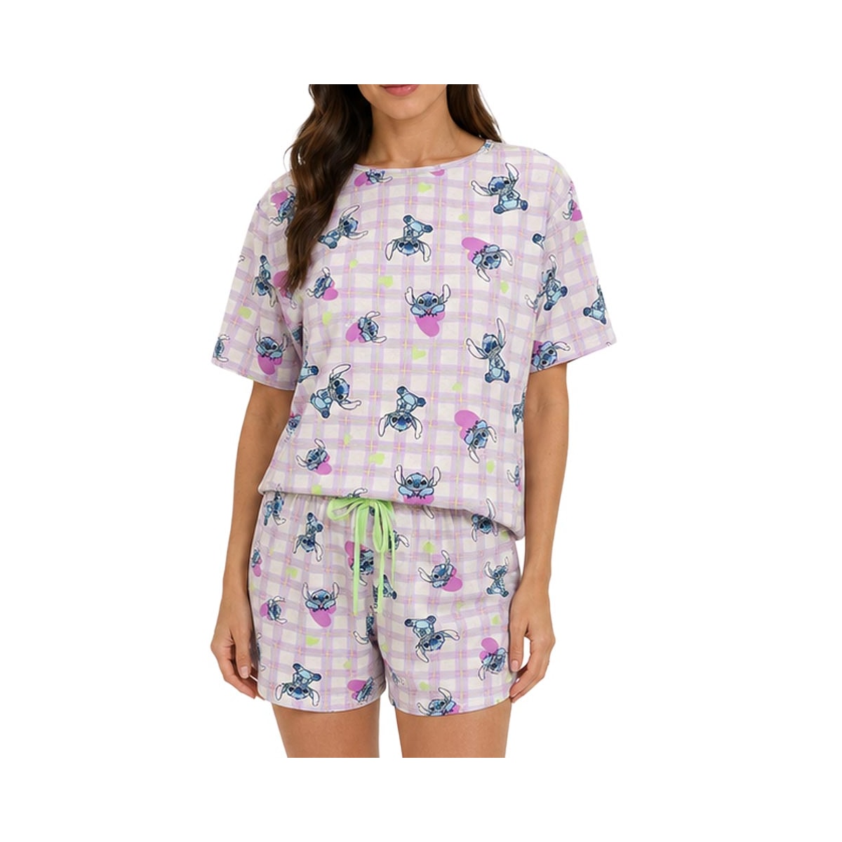 Pijama Malwee Feminino Verão 1000133016 Lilas Stitch Pijama Malwee Feminino Verão 1000133016 Lilas Stitch