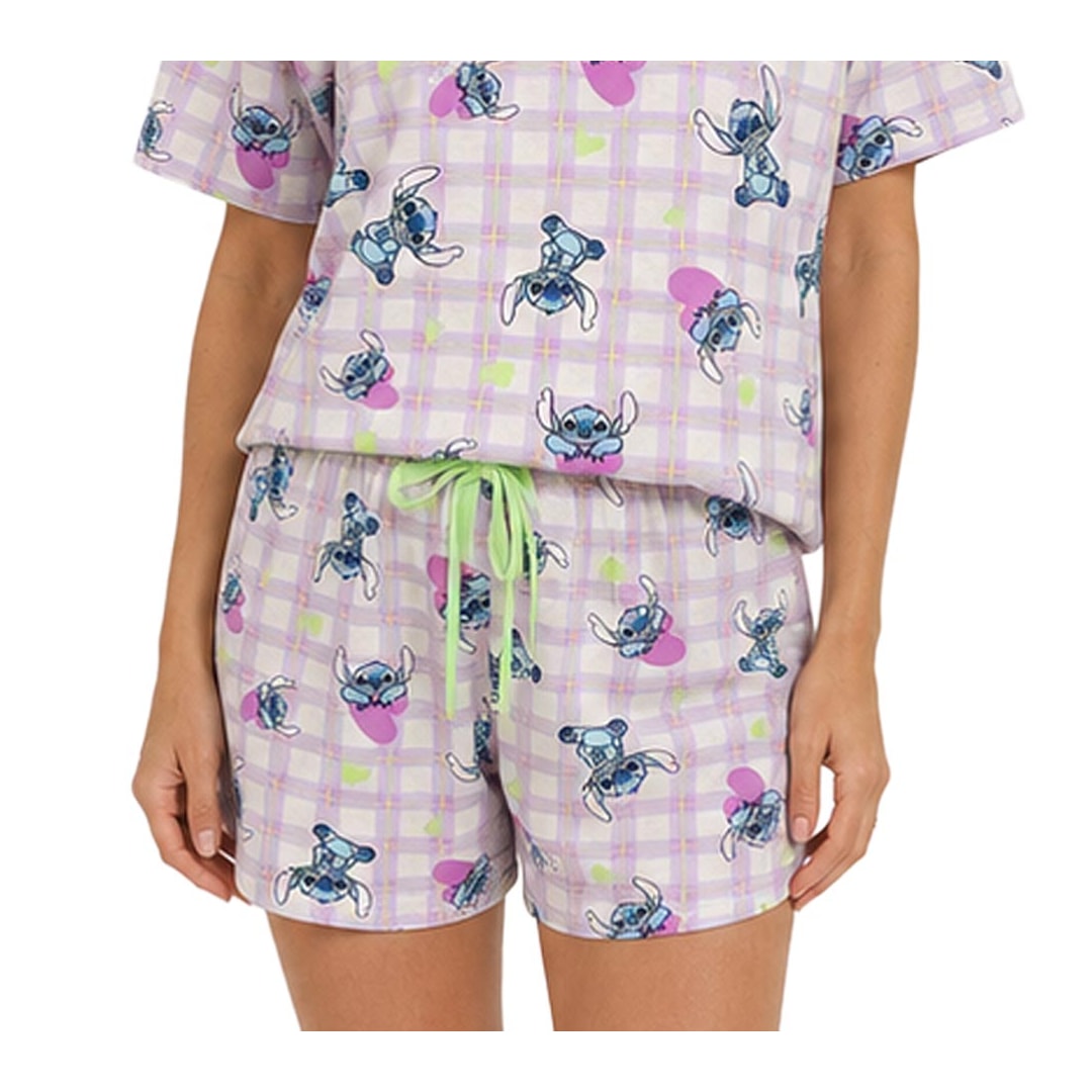 Pijama Malwee Feminino Verão 1000133016 Lilas Stitch Pijama Malwee Feminino Verão 1000133016 Lilas Stitch