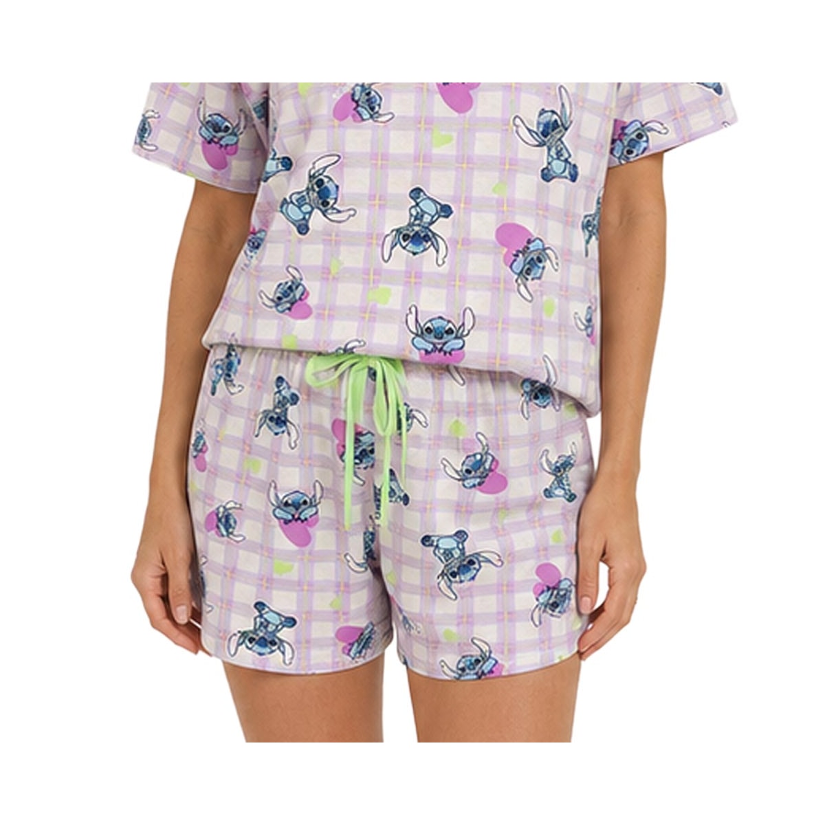 Pijama Malwee Feminino Verão 1000133016 Lilas Stitch Pijama Malwee Feminino Verão 1000133016 Lilas Stitch