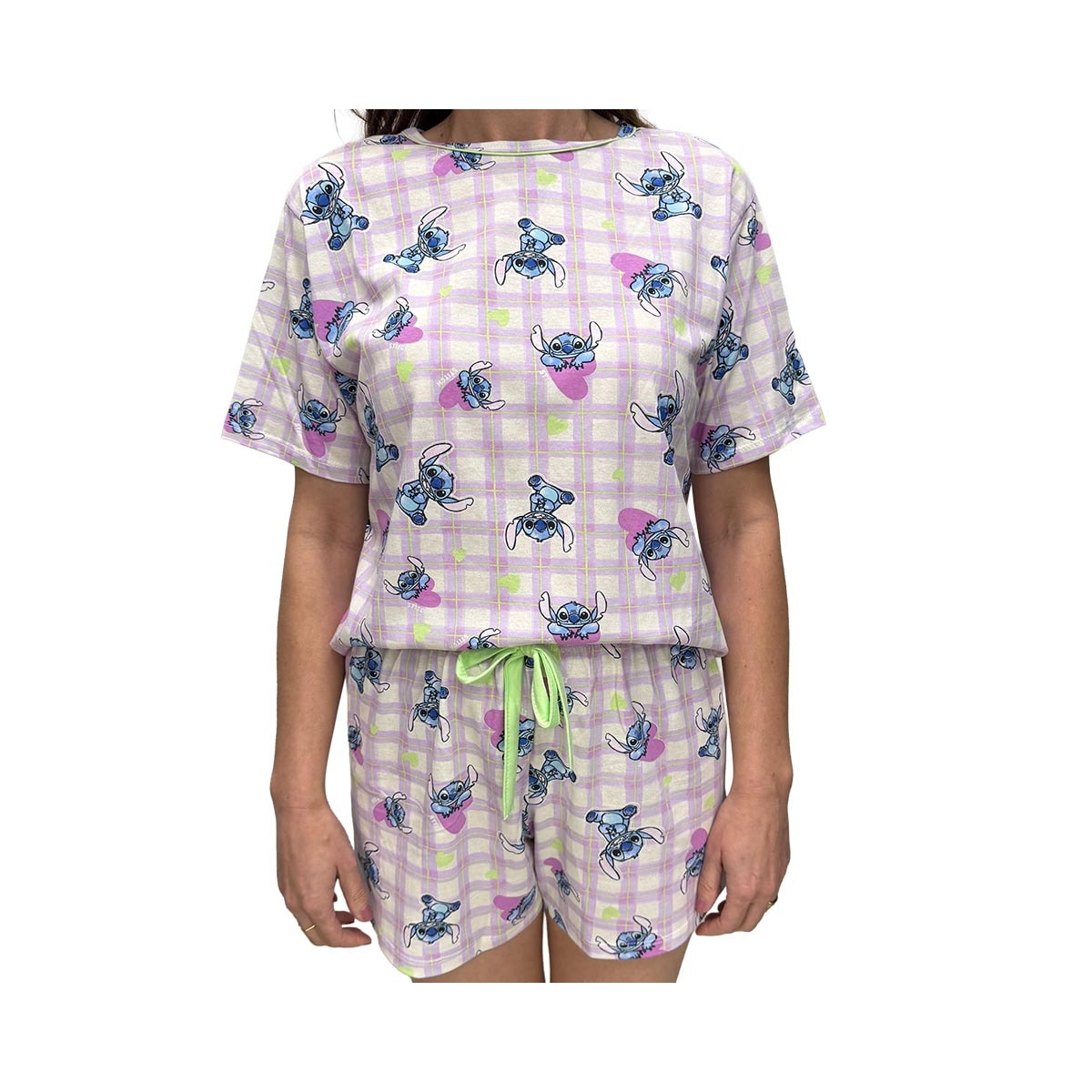 Pijama Malwee Feminino Verão 1000133016 Lilas Stitch Pijama Malwee Feminino Verão 1000133016 Lilas Stitch
