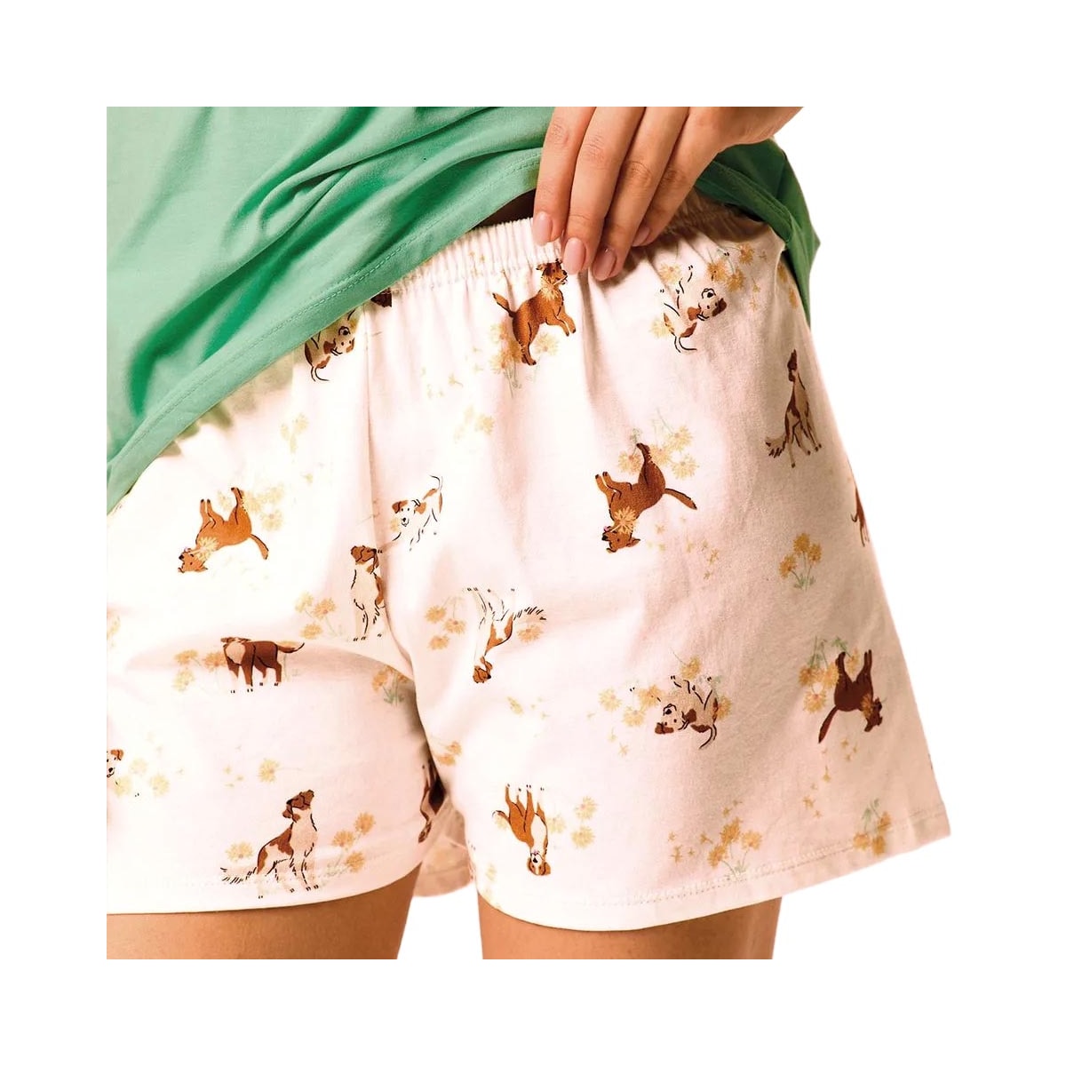 Pijama Malwee Feminino Verão 138921 Verde Claro Pijama Malwee Feminino Verão 138921 Verde Claro