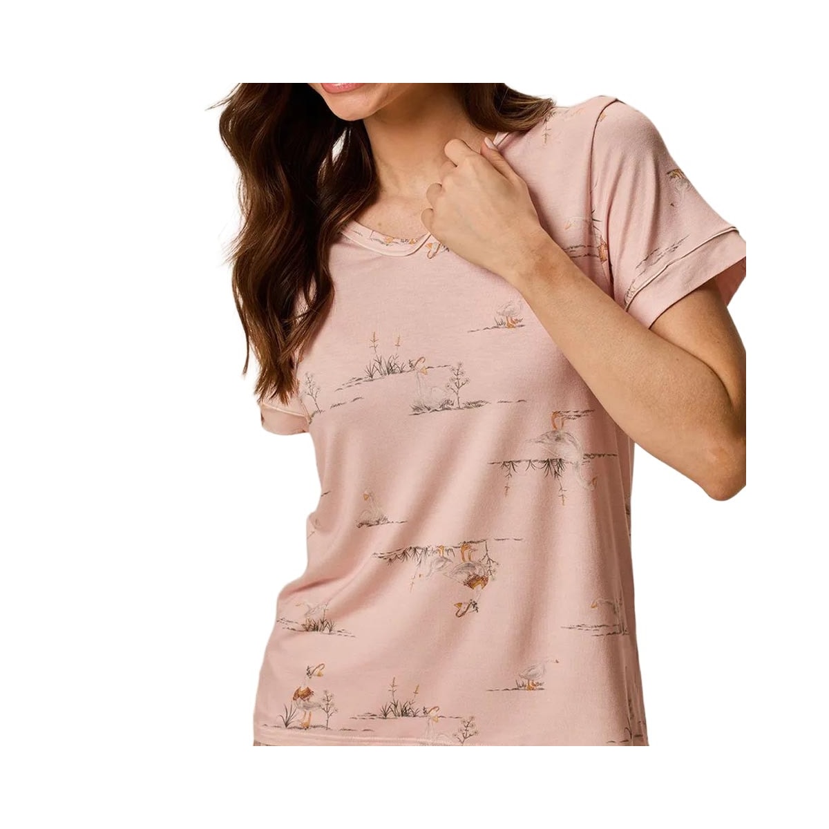 Pijama Malwee Feminino Verão Com Calça 1000134467 Rose Pijama Malwee Feminino Verão Com Calça 1000134467 Rose
