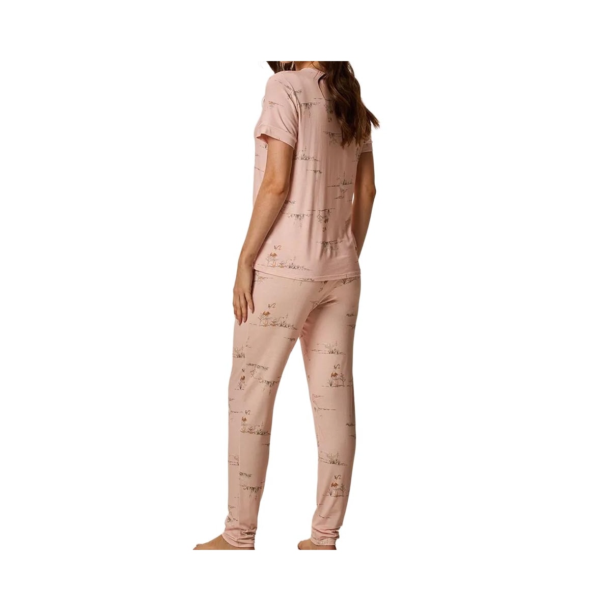 Pijama Malwee Feminino Verão Com Calça 1000134467 Rose