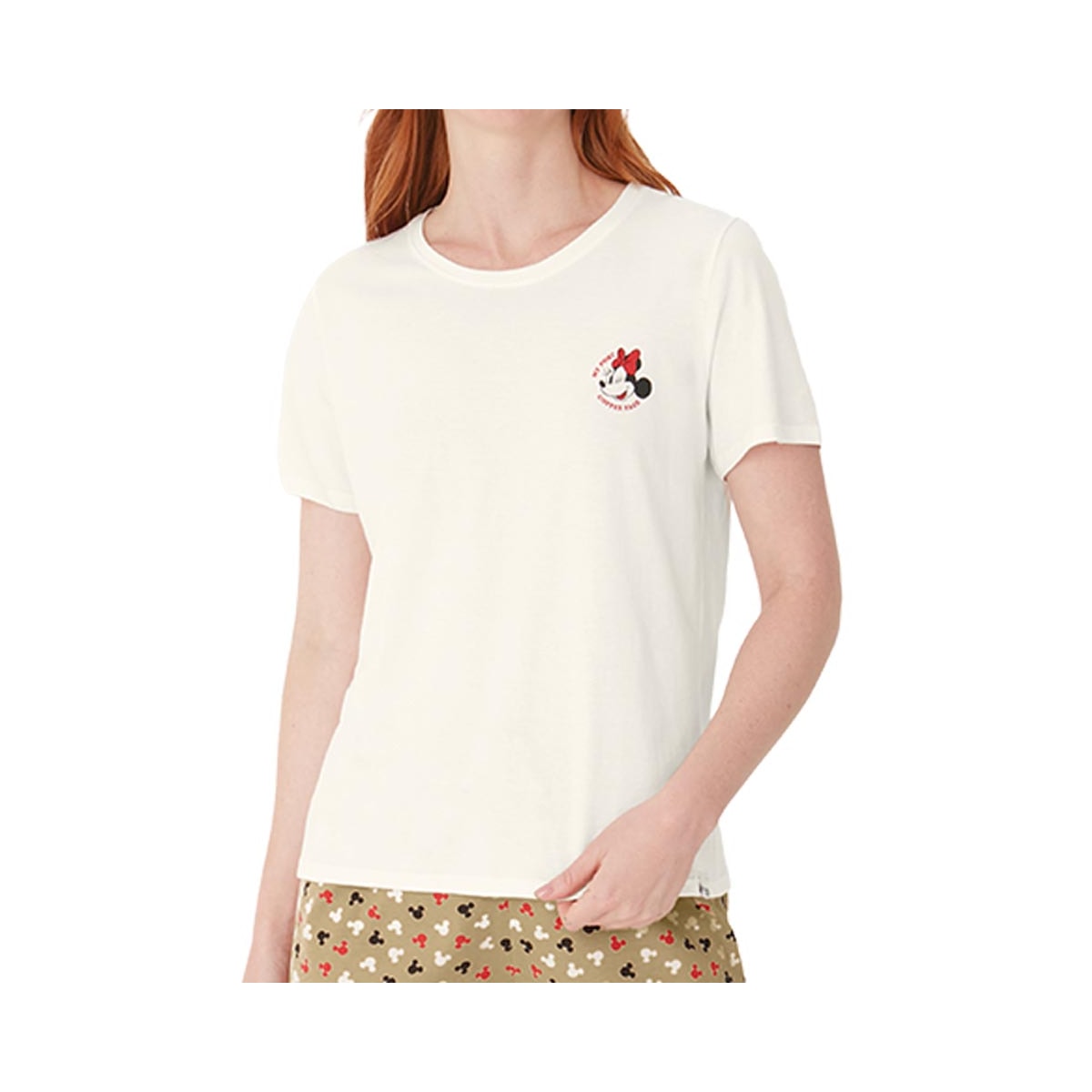 Pijama Malwee Feminino Verão Meia Manga 130779 Creme