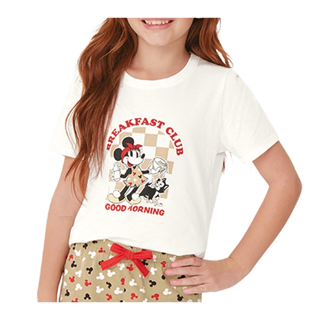 Pijama Malwee Kids Menina Meia Manga 130882 Off White