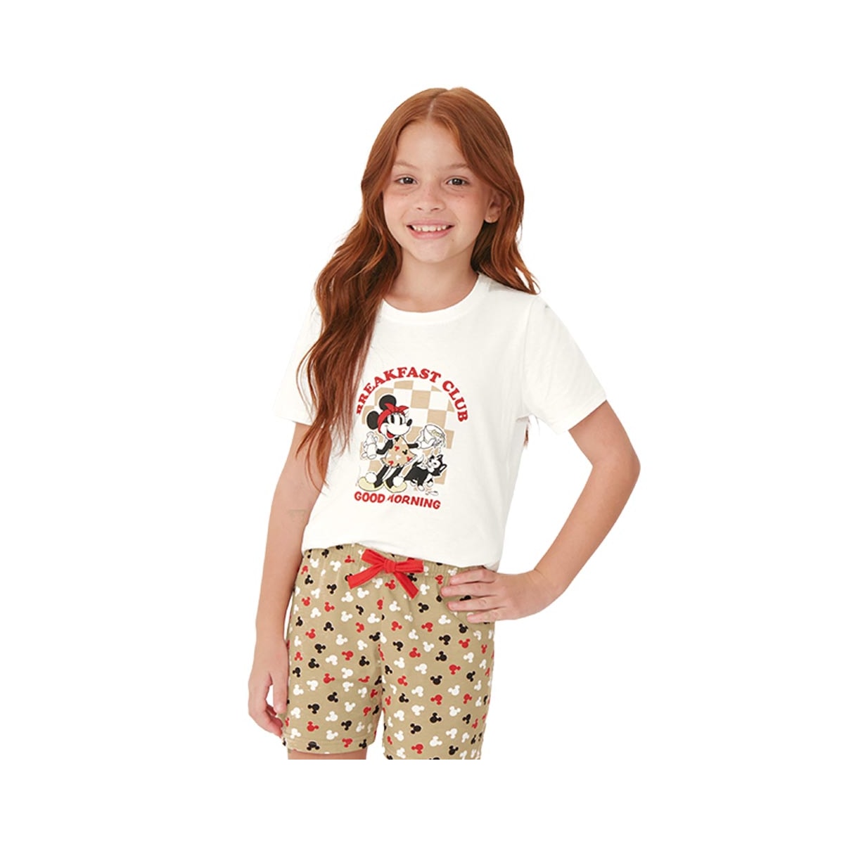Pijama Malwee Kids Menina Meia Manga 130882 Off White Pijama Malwee Kids Menina Meia Manga 130882 Off White