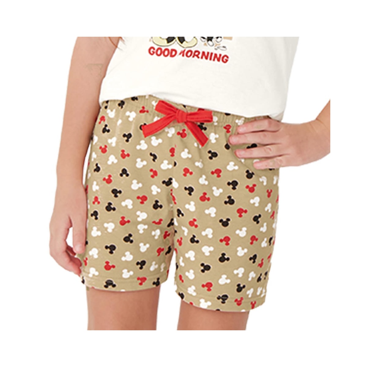 Pijama Malwee Kids Menina Meia Manga 30882 Off White