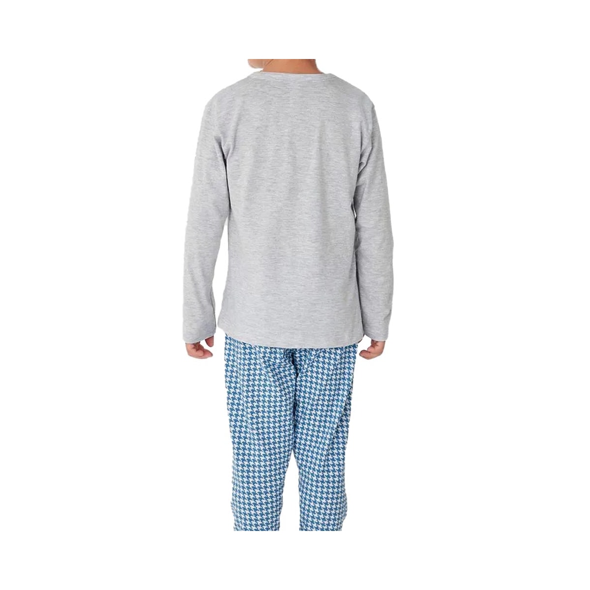 Pijama Malwee Kids Menino Manga Longa 1000126780 Mescla Cinza