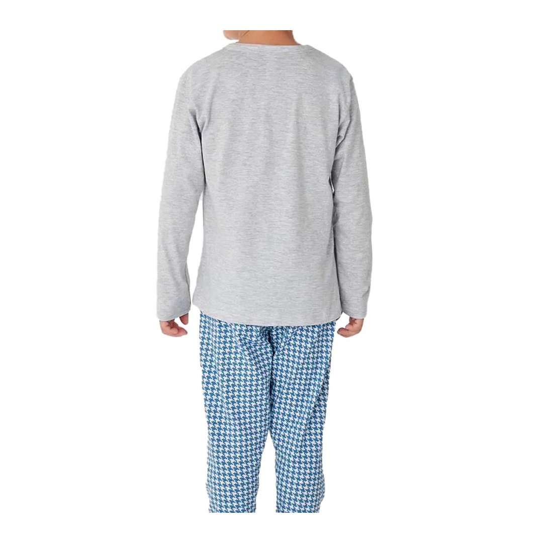 Pijama Malwee Kids Menino Manga Longa 1000126780 Mescla Cinza Pijama Malwee Kids Menino Manga Longa 1000126780 Mescla Cinza