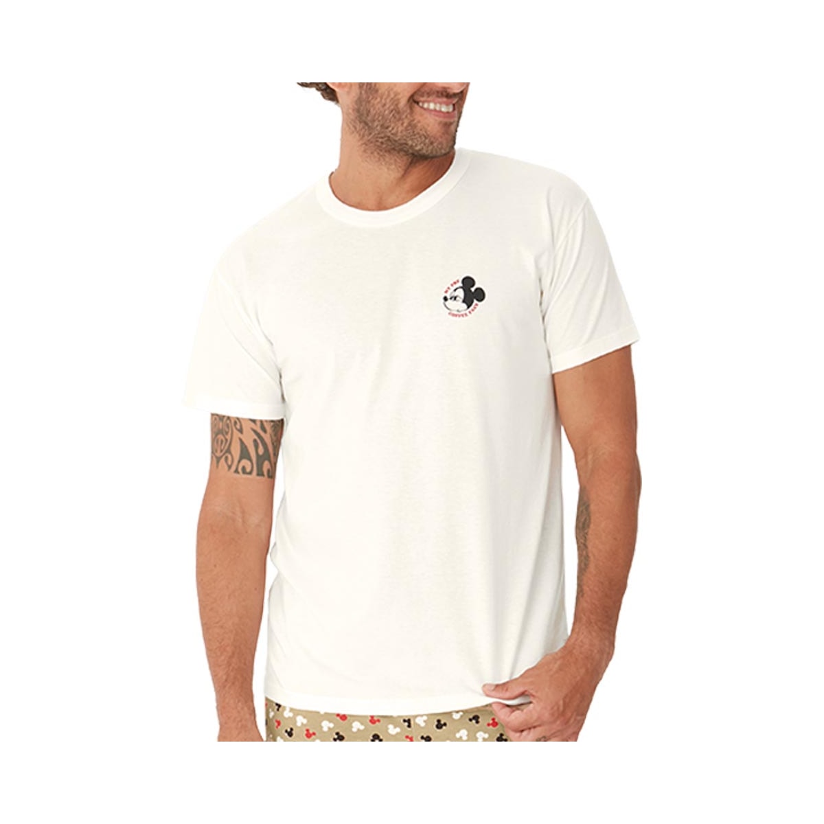 Pijama Malwee Masculino De Verão Meia Manga 130886 Bege Pijama Malwee Masculino De Verão Meia Manga 130886 Bege