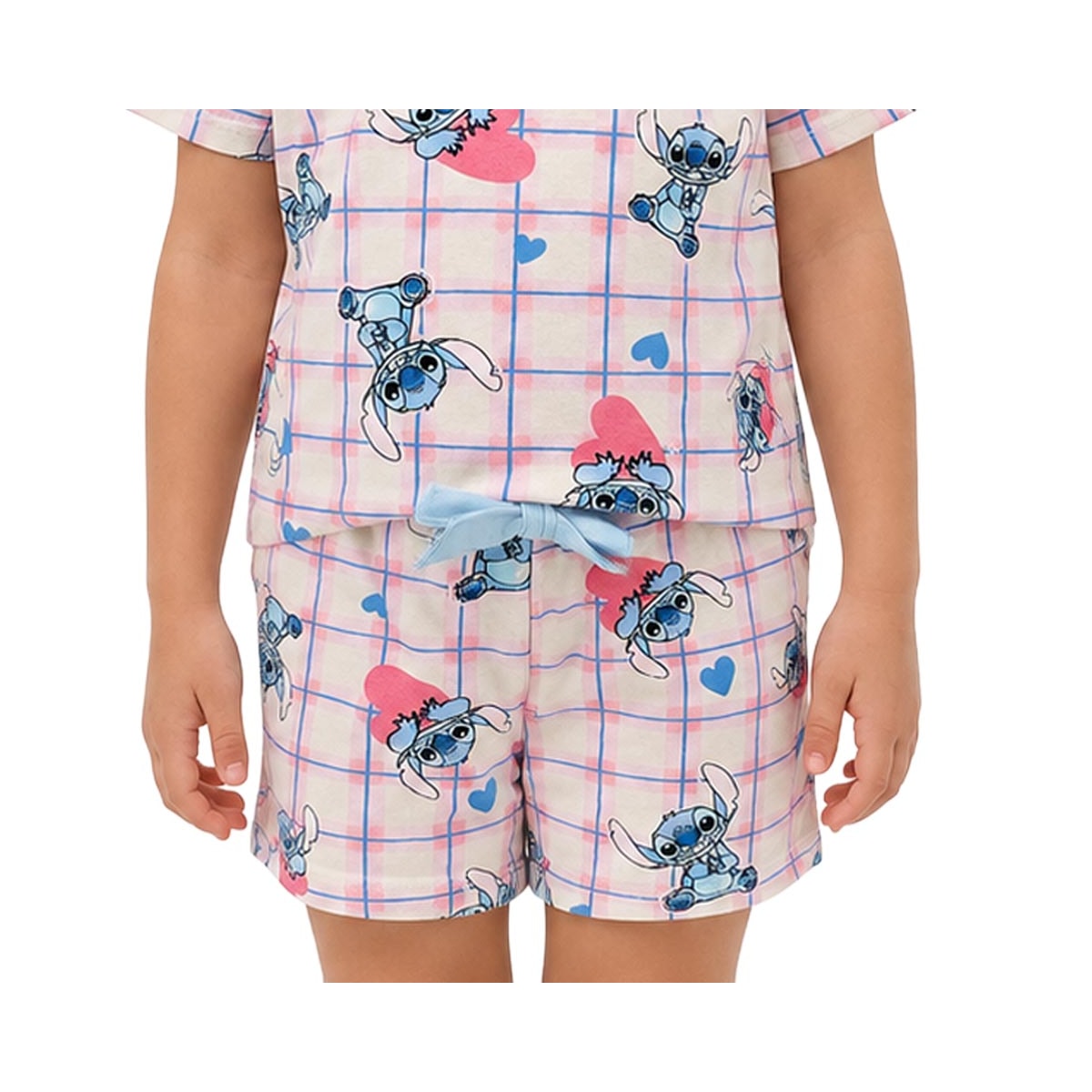 Pijama Malwee Menina Meia Manga 1000130034 Azul Stitch Pijama Malwee Menina Meia Manga 1000130034 Azul Stitch