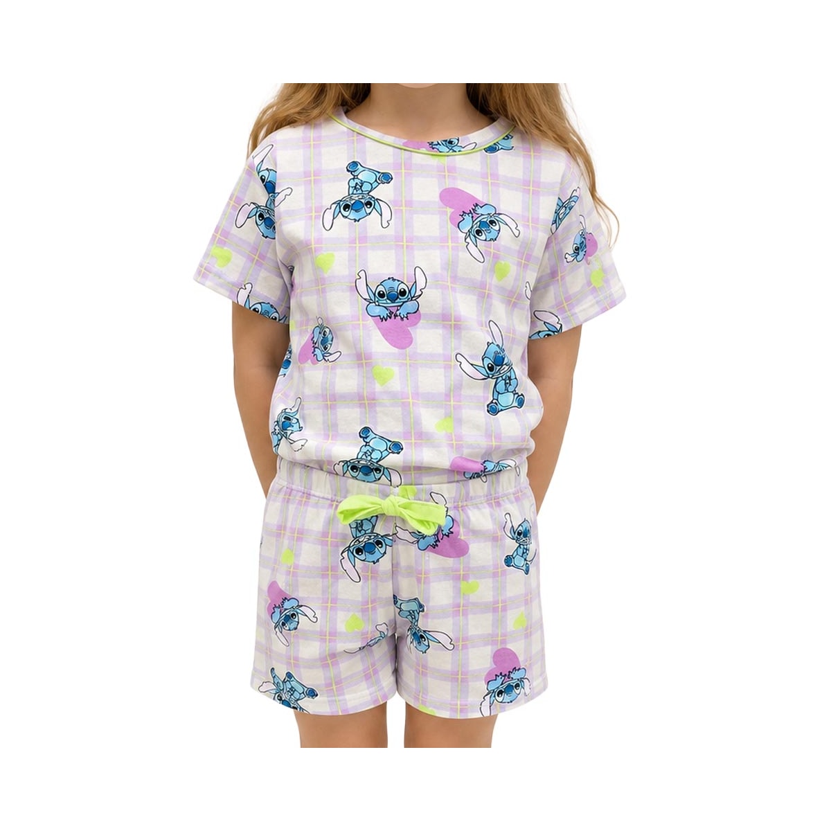 Pijama Malwee Menina Meia Manga 1000130034 Lilas Stitch Pijama Malwee Menina Meia Manga 1000130034 Lilas Stitch