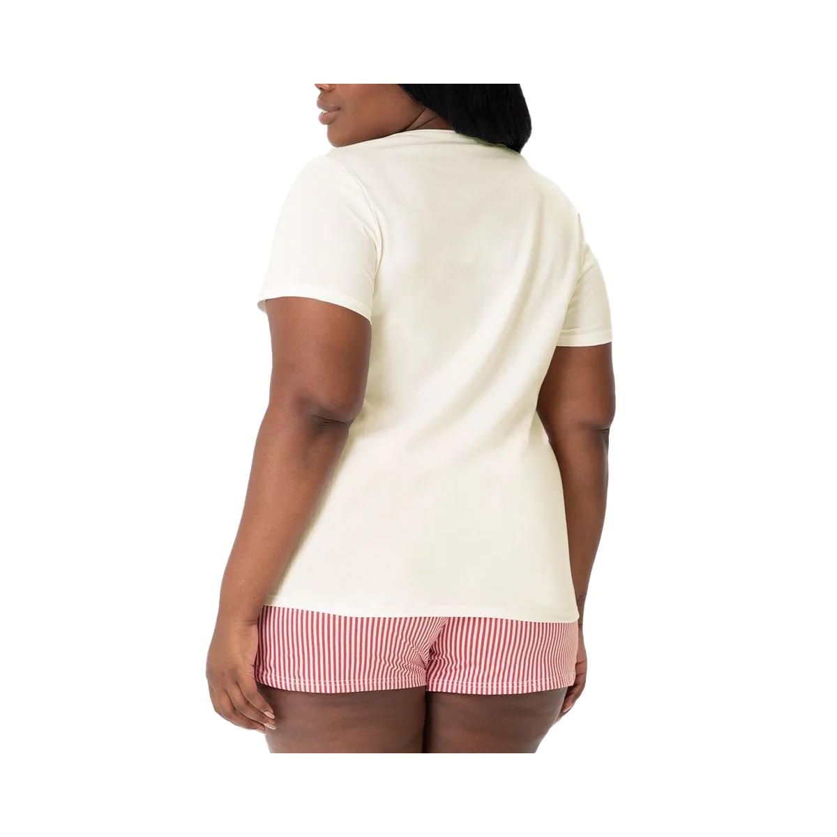 Pijama Malwee Verão Meia Manga 128764 Branco Off Pijama Malwee Verão Meia Manga 128764 Branco Off